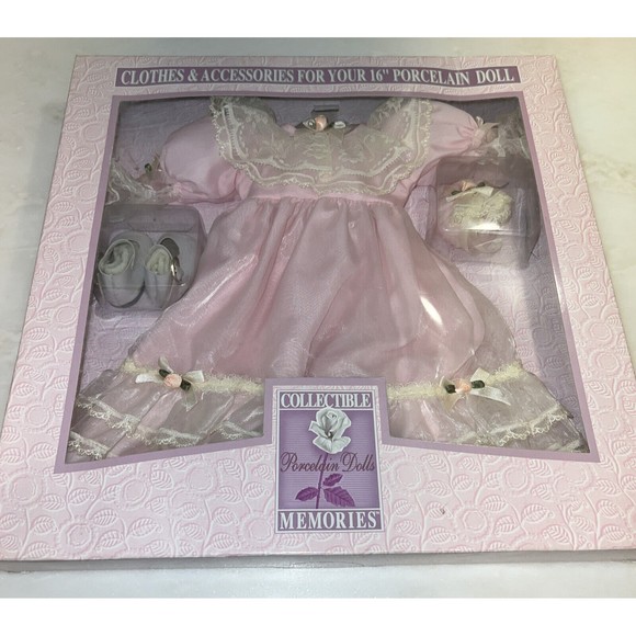 Kmart Toys Collectible Memories Pink Dress 6 Doll Outfit Shoes